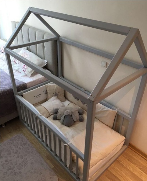 Almina Doğal Ağaç Yer Yataği Montessori Yatak