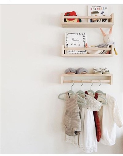 Arda Ahşap Montessori Askılık Raf