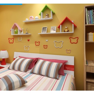 Mini Home 3 Raflı Duvar Rafı