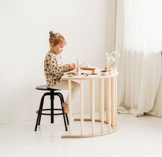 Prag Doğal Masif Ahşap Çok Amaçlı Montessori Denge Tahtası