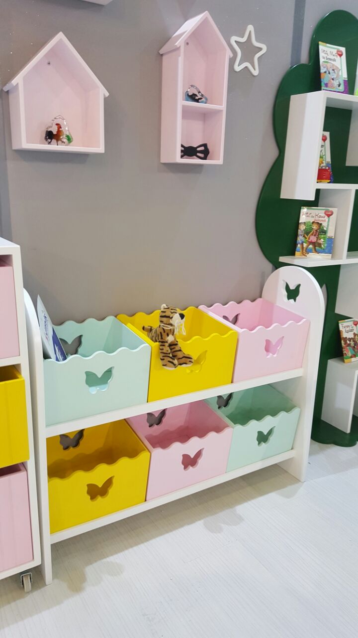 Punica Lake Montessori Kitaplık Oyuncak Kutusu